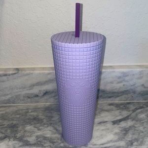 Starbucks Purple Lilac Matte Grid Disco Tumbler